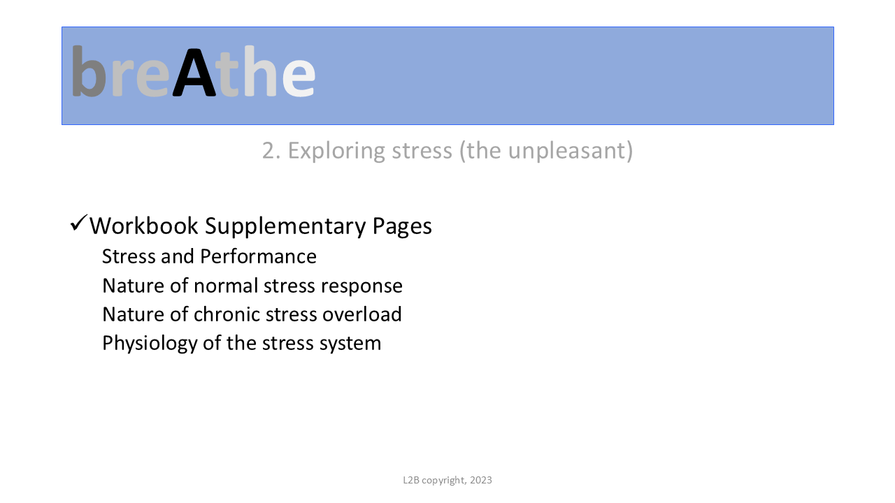 2. Exploring stress (the unpleasant) 138