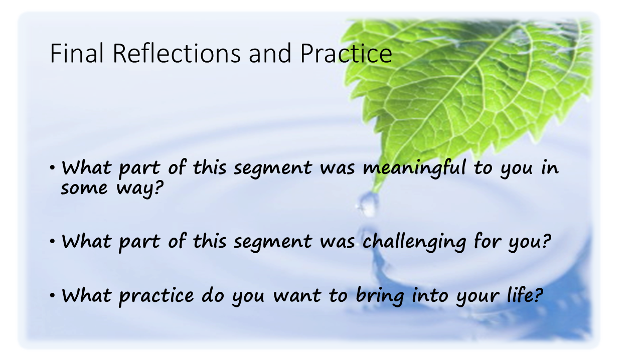 Final Reflections and Practice 145