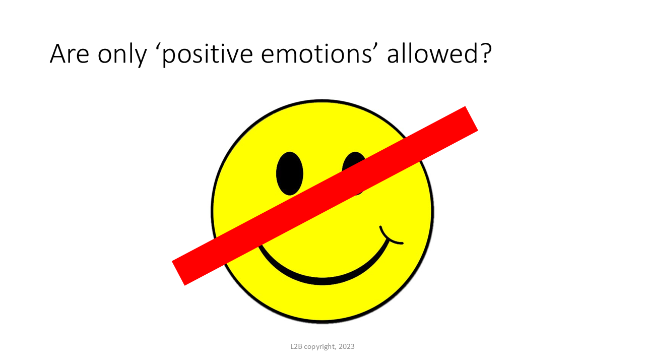 Are only “positive emotions” allowed? 156