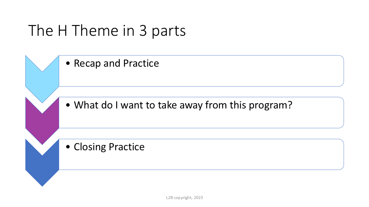 The H Theme in 3 parts 167