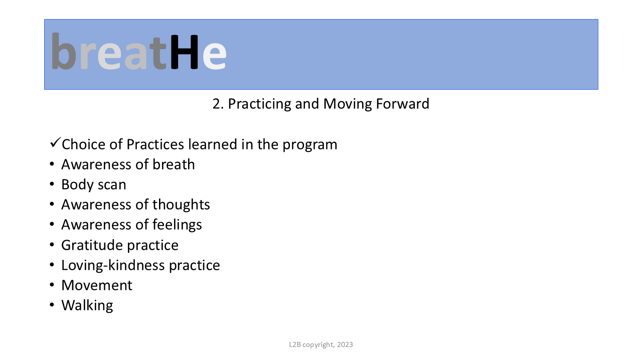 2. Practicing and Moving Forward 169